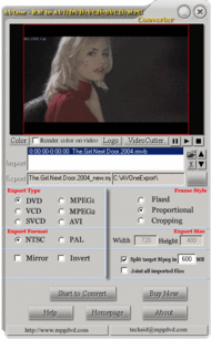 RM to AVI DVD VCD SVCD MPEG Converter screenshot